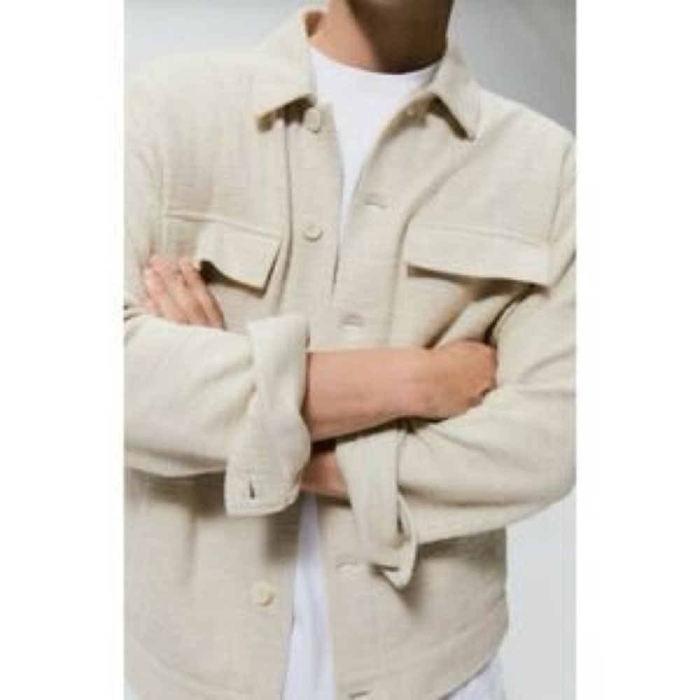 Zara Men’s Cream Overshirt
